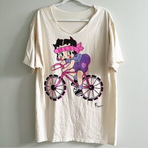 Vintage 1998 Betty Boop Bicyclist Shirt